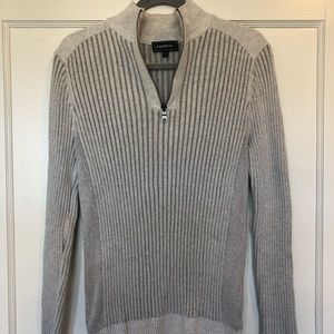 Ribbed Half Zipped Sweater